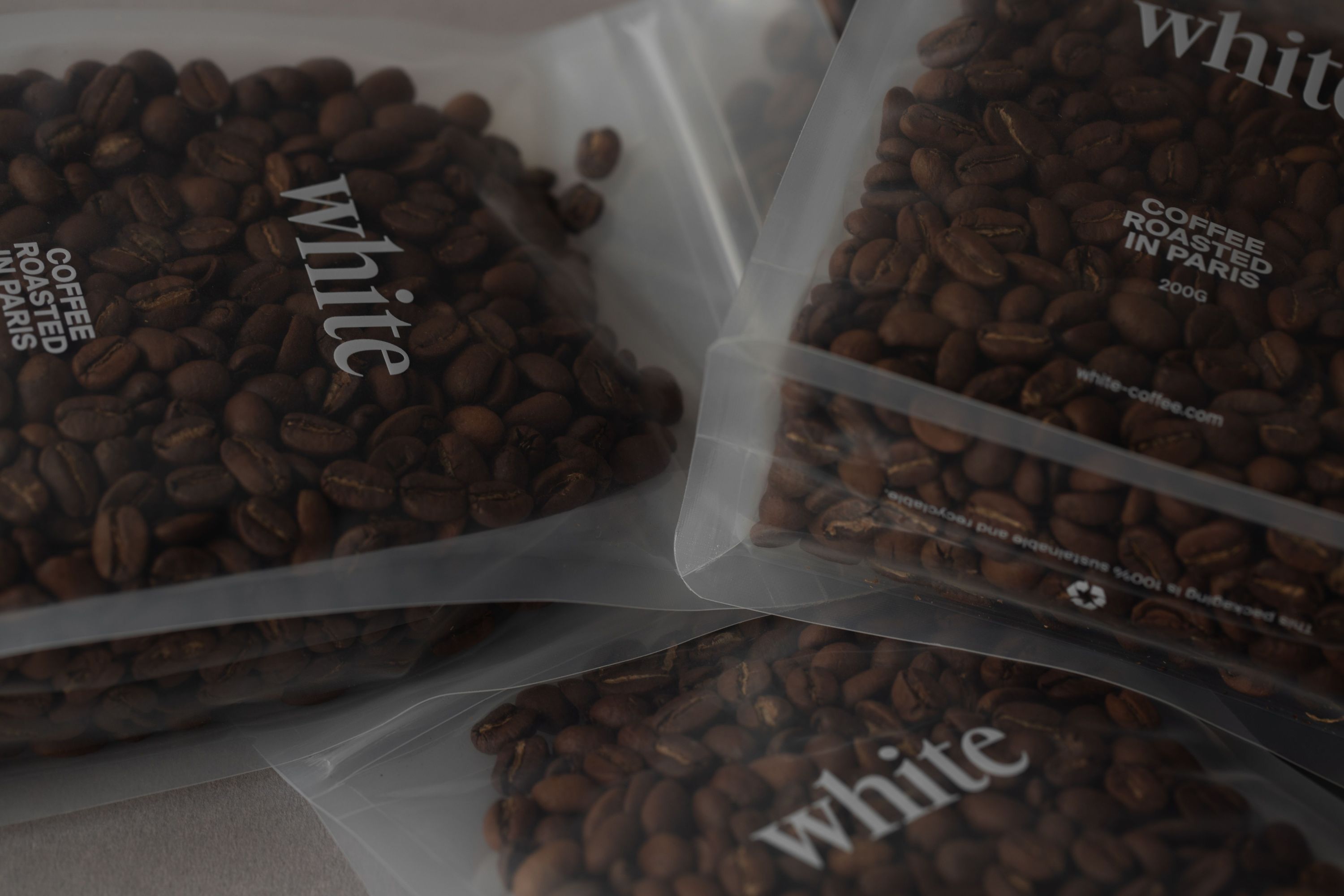 Minimalist menu design for WHITE Coffee, a renowned café in Paris.